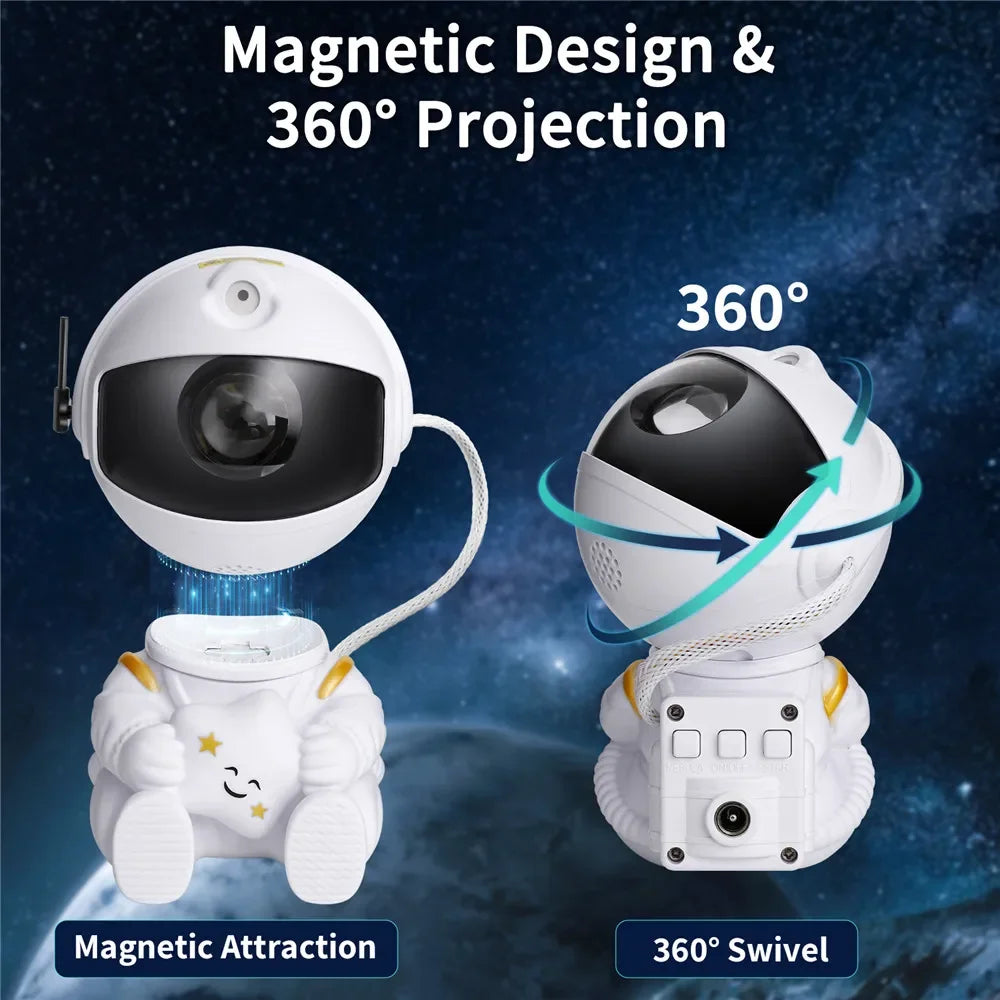 Galaxy Light Projector Gift Kids Adults Astronaut Night Light Bedroom Room Star Ceiling Decoration Night Lamp