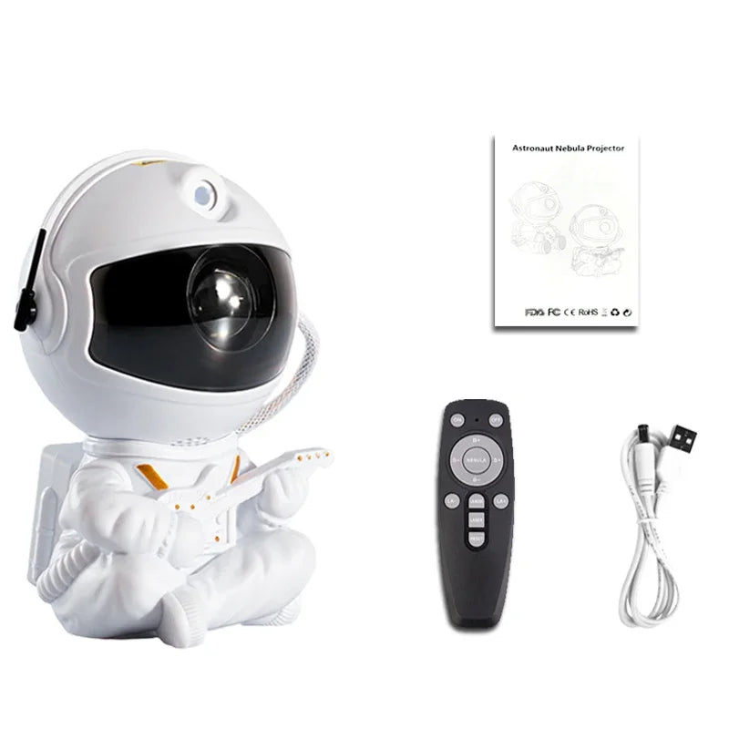Galaxy Light Projector Gift Kids Adults Astronaut Night Light Bedroom Room Star Ceiling Decoration Night Lamp