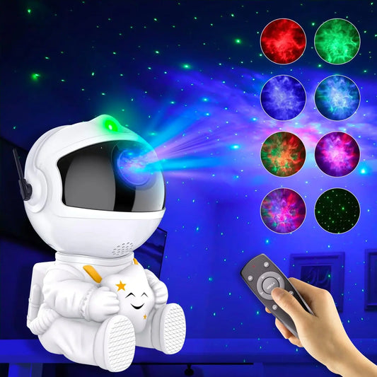 Galaxy Light Projector Gift Kids Adults Astronaut Night Light Bedroom Room Star Ceiling Decoration Night Lamp